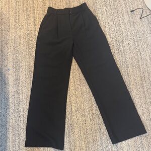 Abercrombie & Fitch Black Wide Leg Pants